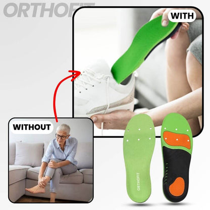 OrthoFit - Ergonomic Pain-Relieving Insoles for All Shoes (2 Pieces for Both Feet)