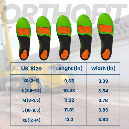 OrthoFit - Ergonomic Pain-Relieving Insoles for All Shoes (2 Pieces for Both Feet)